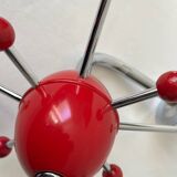 Vintage red Sputnik coat rack