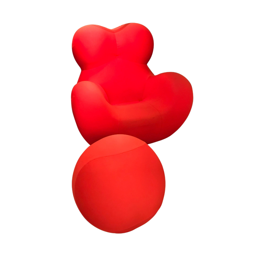 Armchair and footstool up 5/6 "la mamma" by Gaetano Pesce for B&B Italia