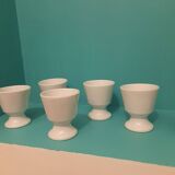 6 white mugs