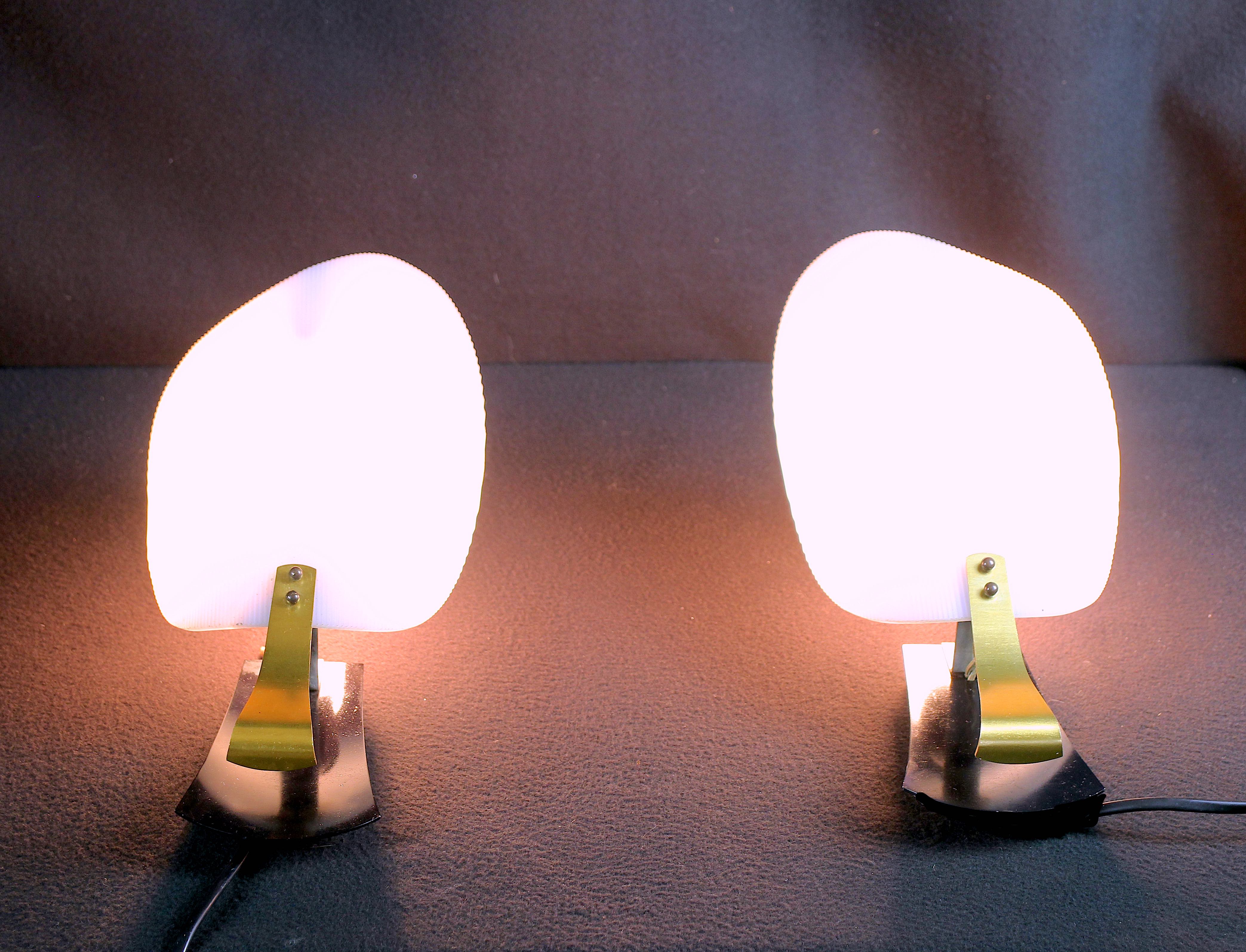 Pair wall lamps, taly 1950