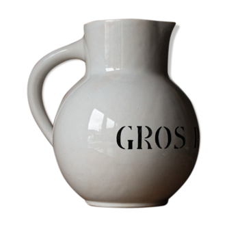 Carafe à vin, gros rouge, signée Charolles