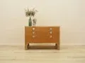 Commode en chêne danois et en frêne plaqué avec un dessus extensible, années 1970