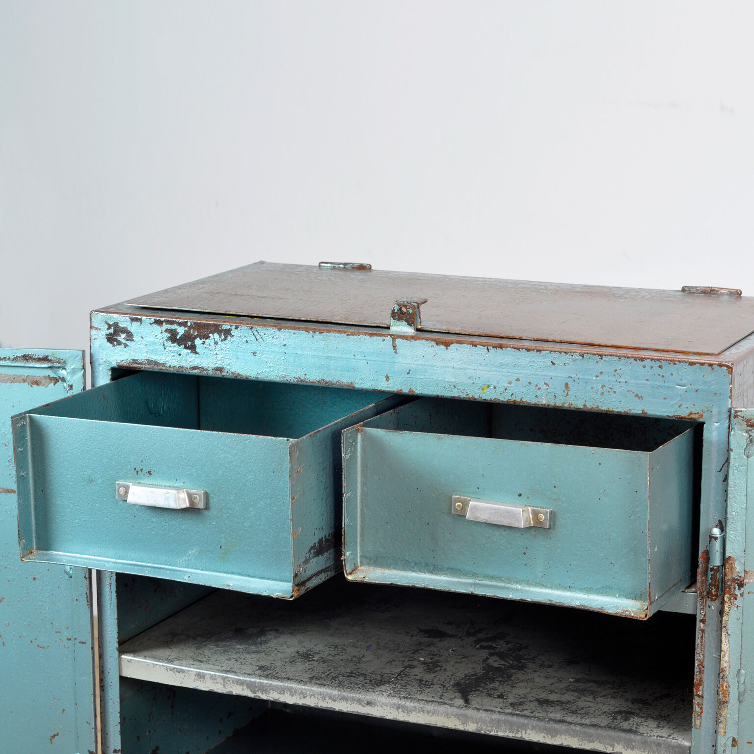 Industrial Iron Cabinet, 1960s