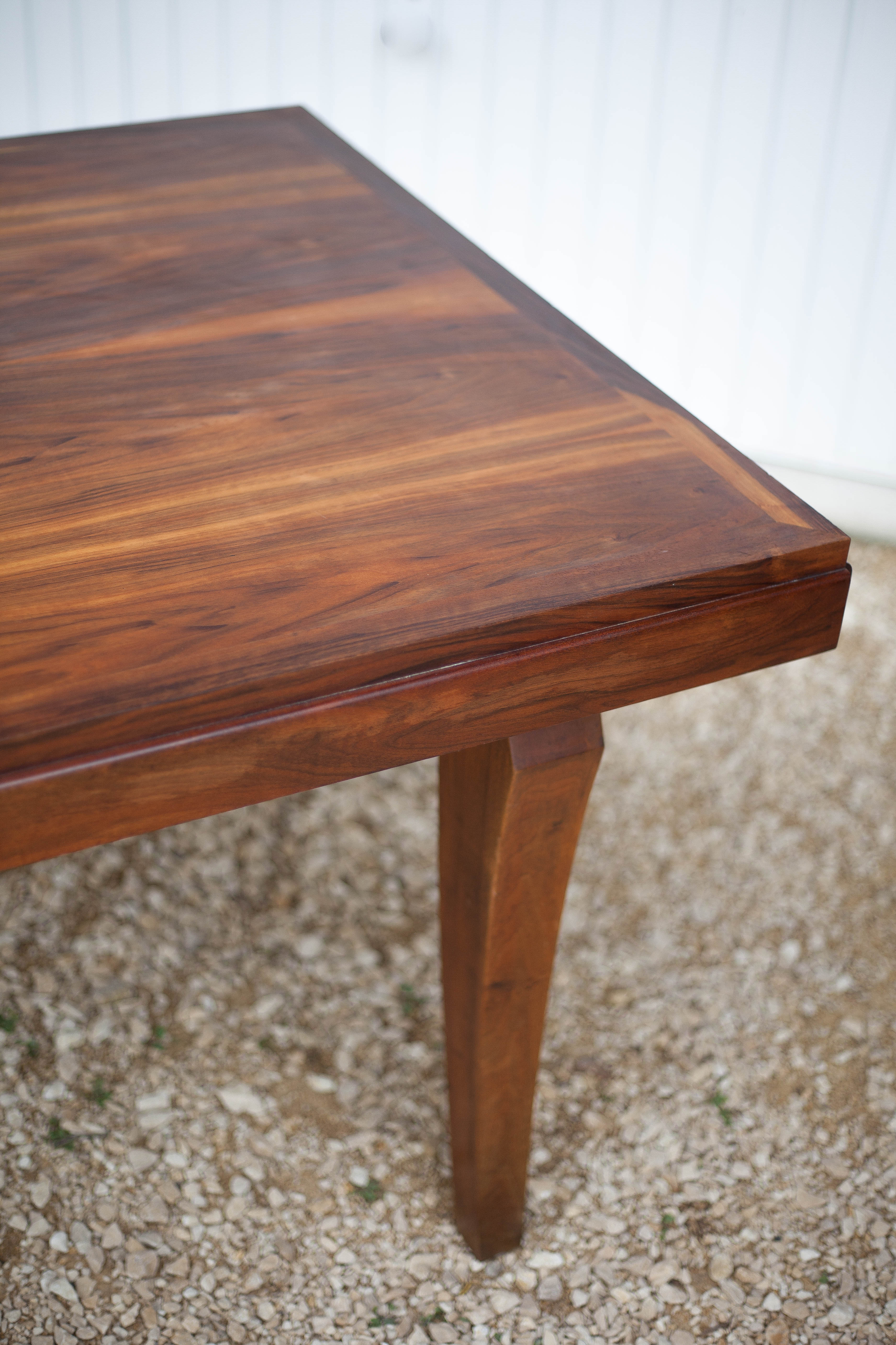 Art-Deco style wooden dining table