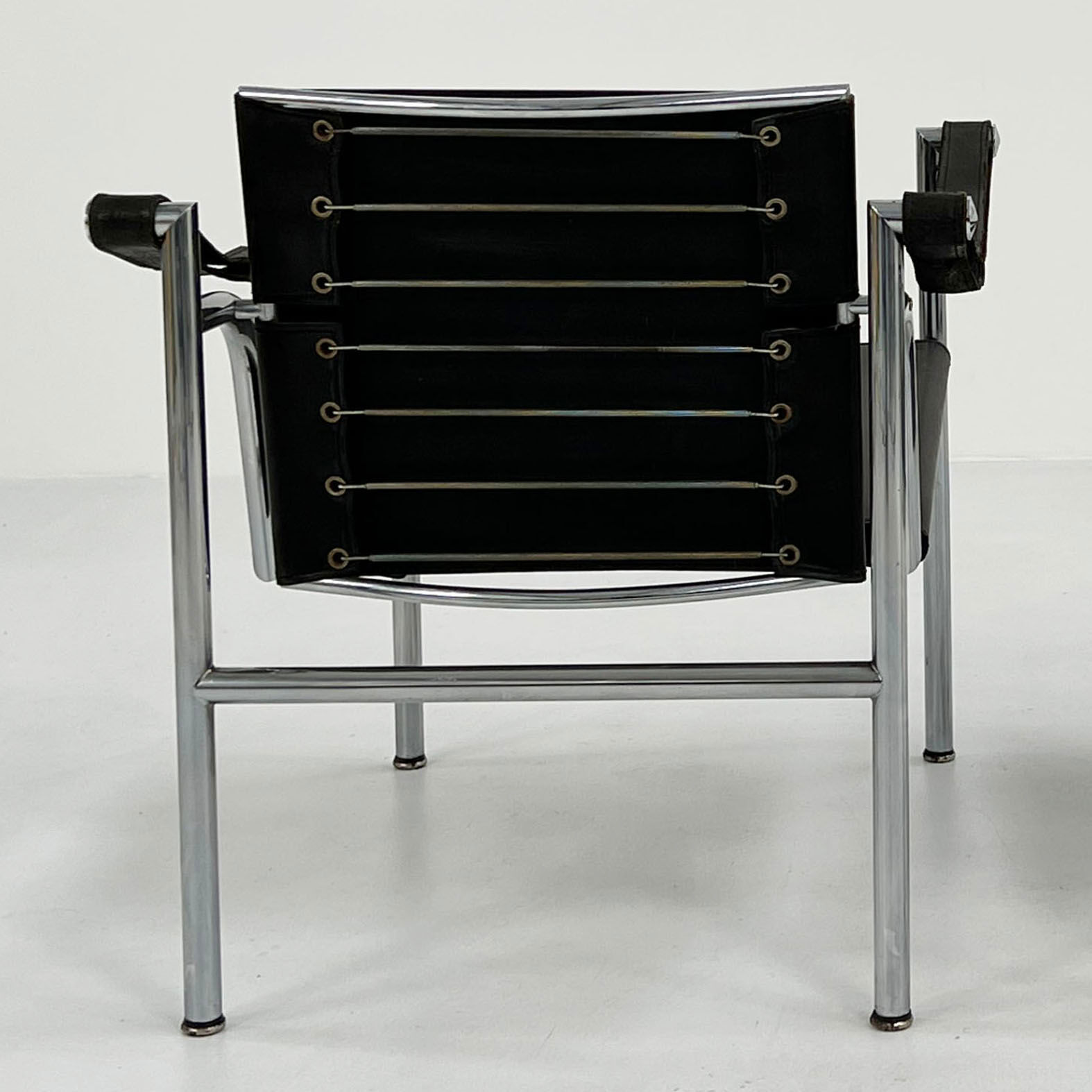 Black LC1 armchair by Le Corbusier for Cassina, 1970