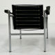 Black LC1 armchair by Le Corbusier for Cassina, 1970