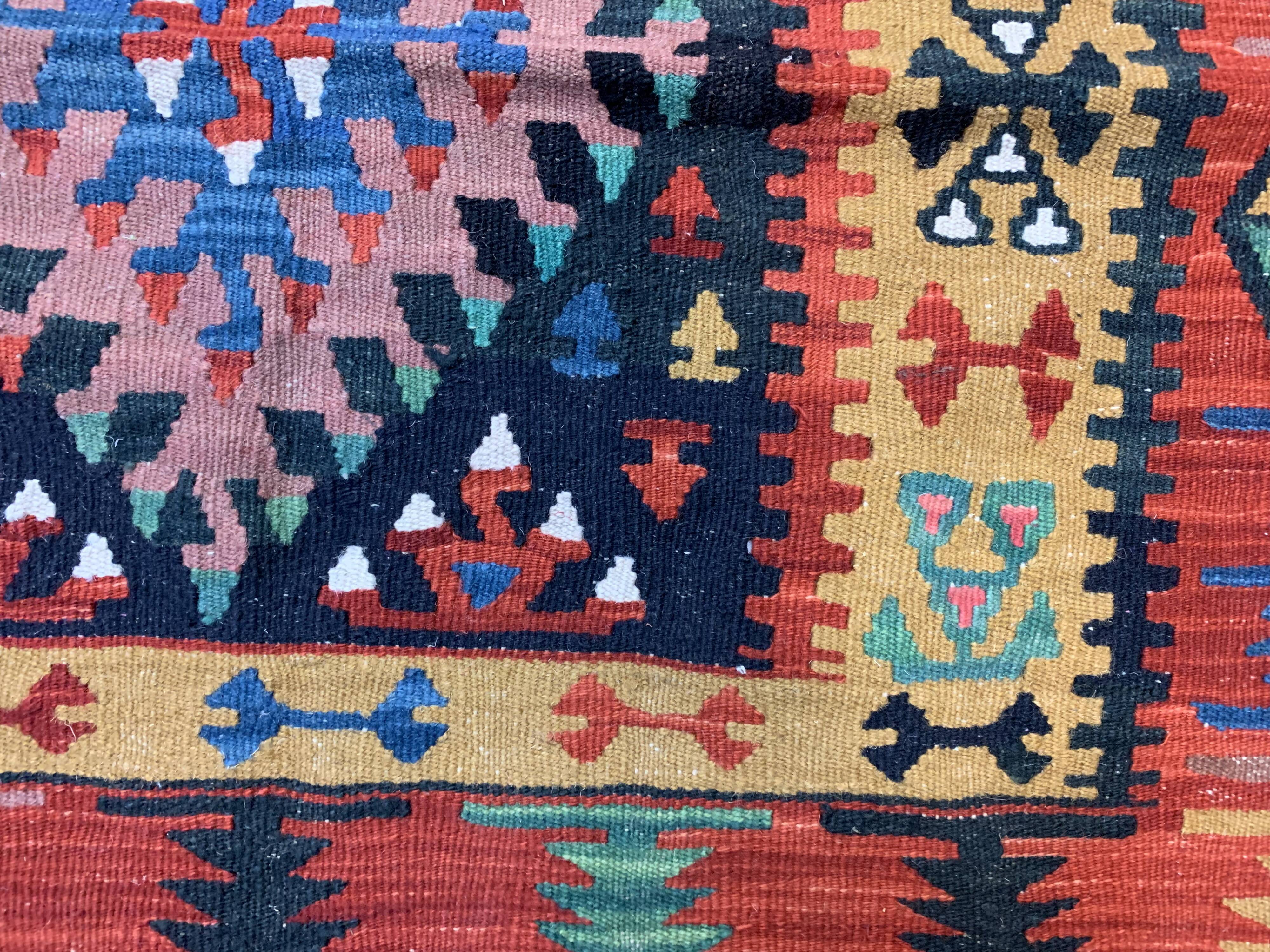 Turkish kilim kelim rug - 188x101 cm