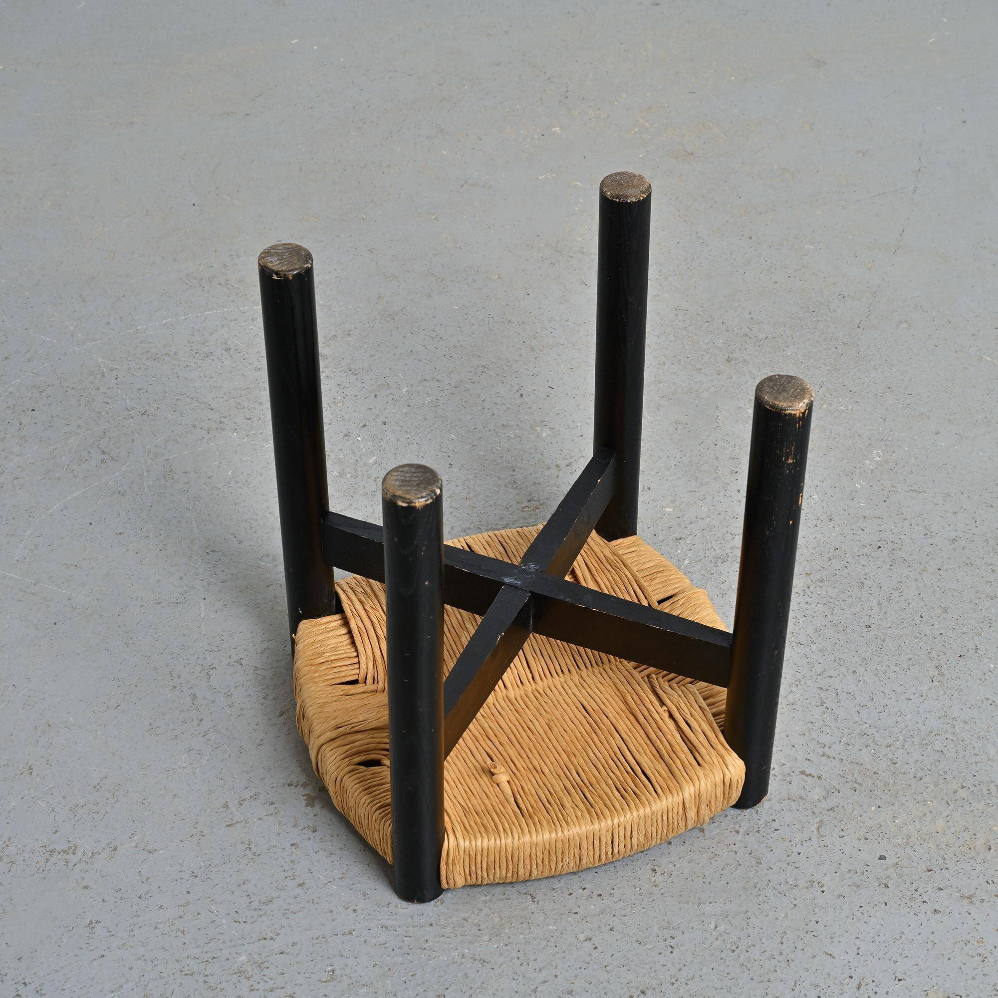 Tabouret Méribel par Charlotte Perriand, circa 1950