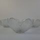 Set of 6 Bohemia Glass Flower Dessert Bowls, Czechoslovakia, circa 1960