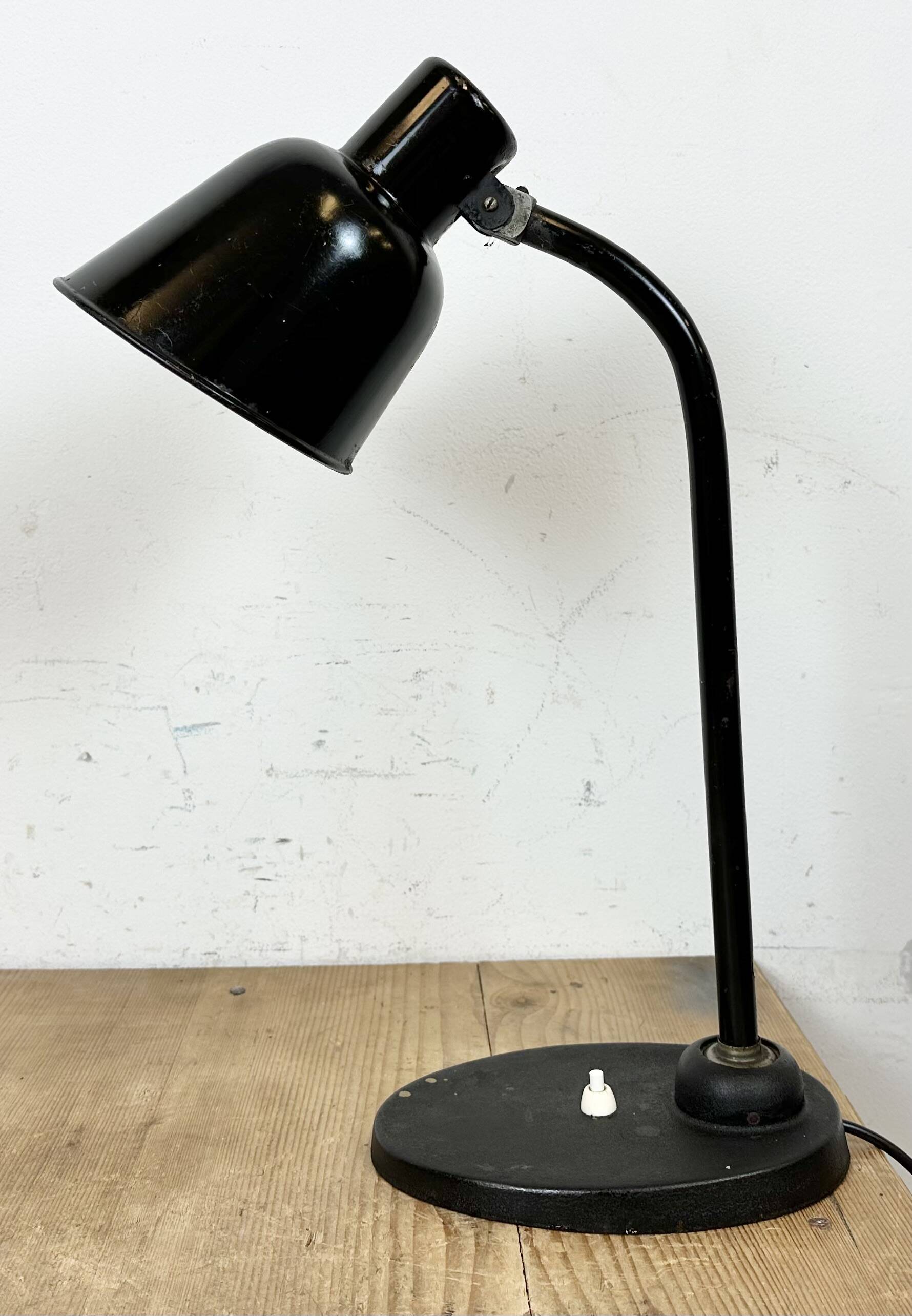 Vintage Black Table Lamp by Christian Dell for BUR Bunte & Remmler, 1930s