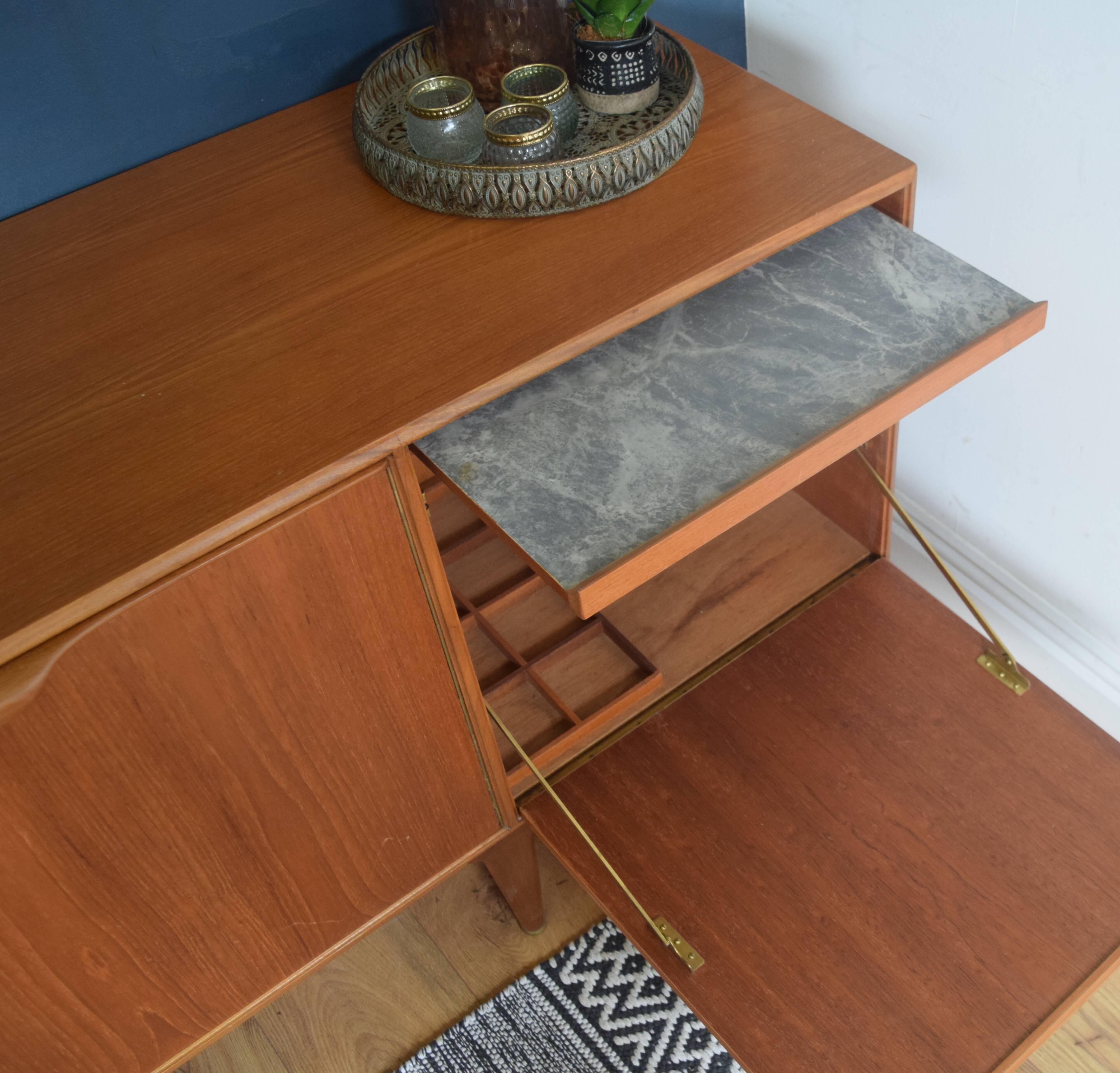 Restored Teak 1960s Long Mcintosh Dunvegan Teak Sideboard