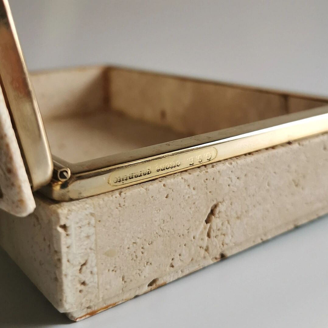Travertine box, Cerri Nestore, 1970
