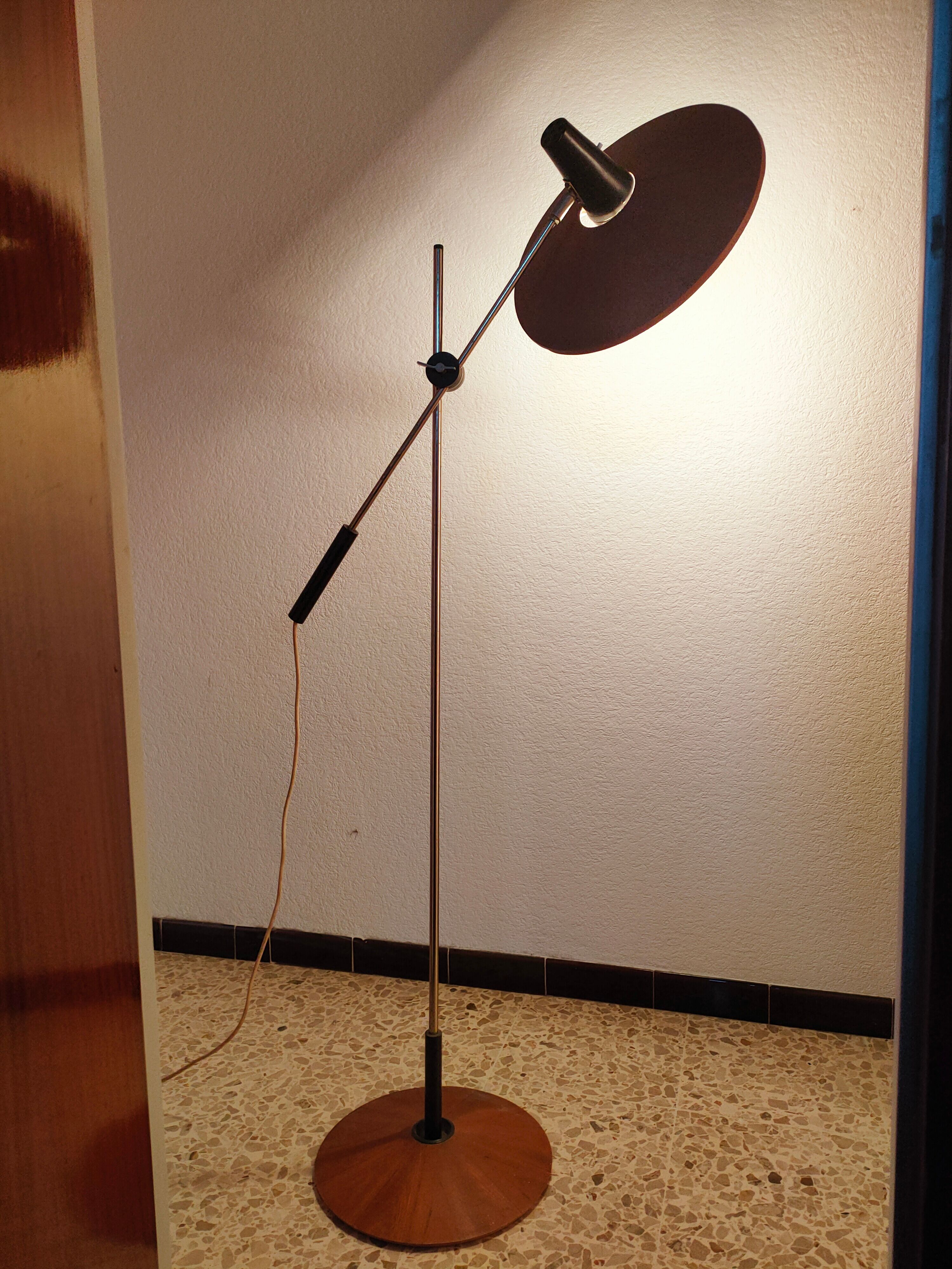 Mid-century pendulum floor lamp