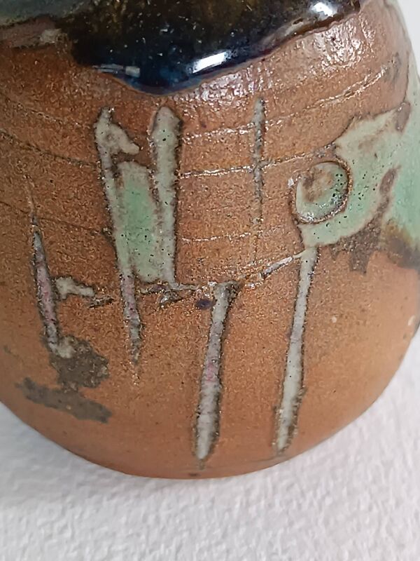 Michel delmotte vase miniature objet de vitrine 1979