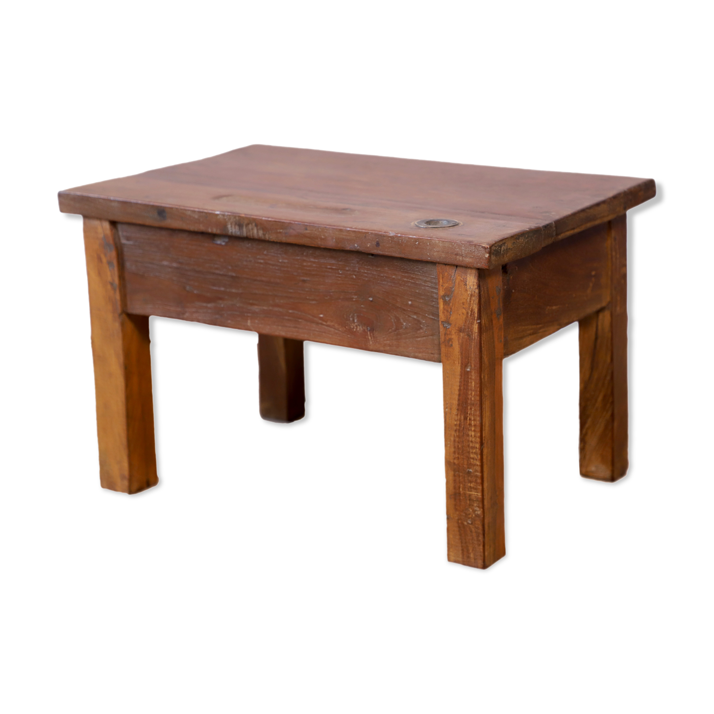 Bedside table - side table in natural burmese teak