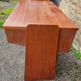 Wood veneer desk, 1970s