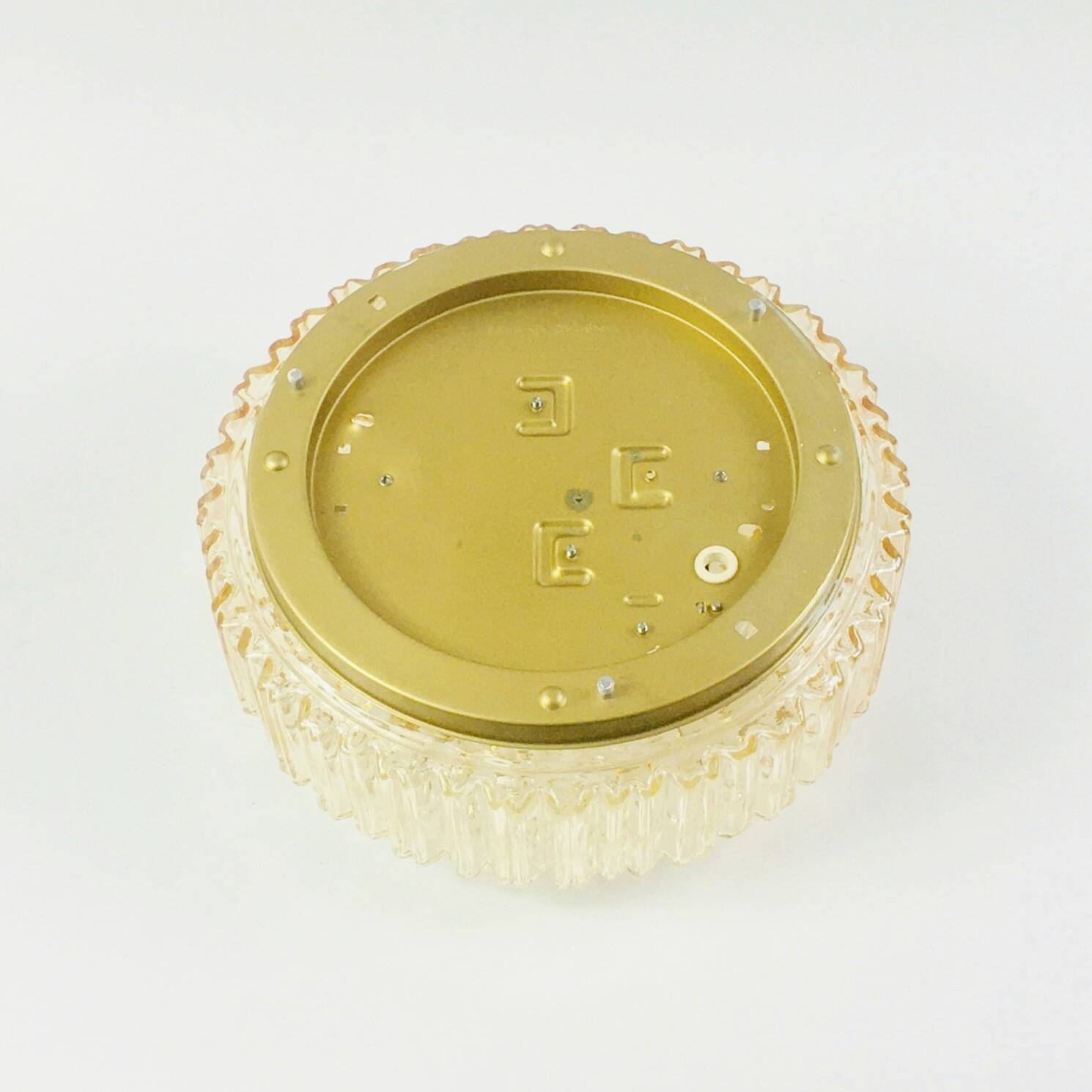 Mid-Century Amber Bubble Glass Ceiling Light by H.Tynell for Limburg, 1960s