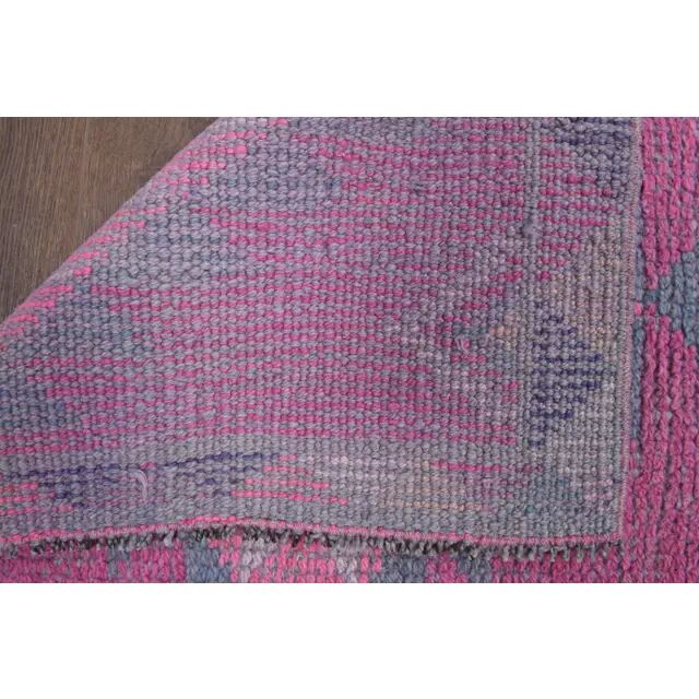 1970s Turkish Handmade Wool Runner Rug 80x321