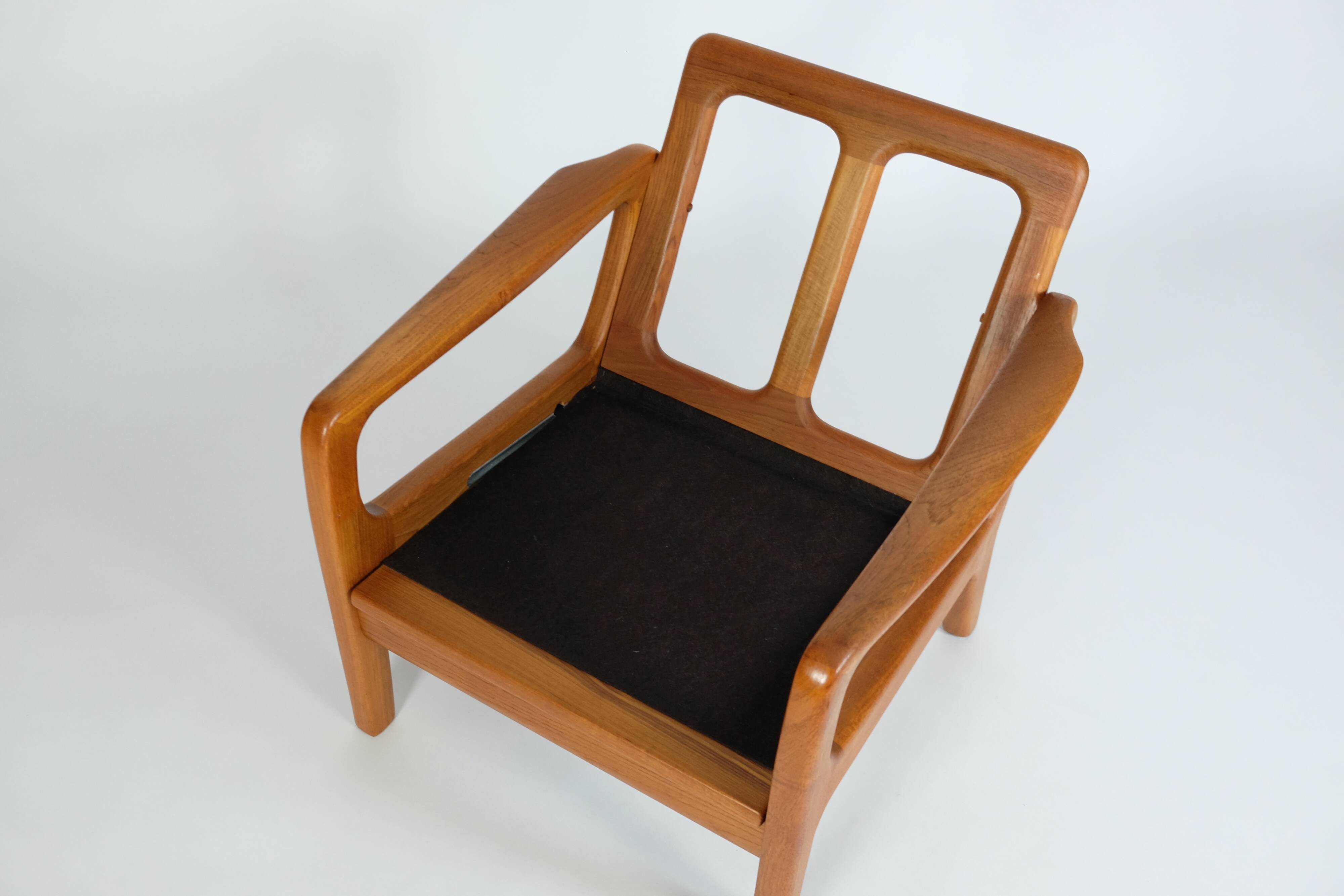 Danish Vintage Teak Easy Chair Armchair by Juul Kristensen - 1970s