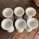 Six stoneware mazagrans