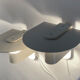 Pair of white wall lights/sconces from Lyskaer. Denmark 1980s