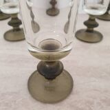 6 small green foot flutes in the Timo Sarpaneva style