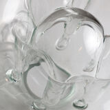 Vase ikebana en verre design années 1970 Dragan drobnjak