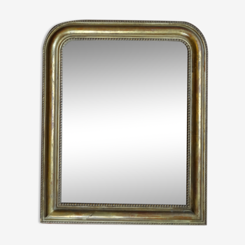 Miroir Louis Philippe en bois doré H 64 cm