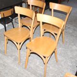 Lot of four bistro chairs