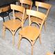 Lot of four bistro chairs