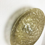 Modernist glass and metal ceiling light by Doria Lights, 1970s, Germany