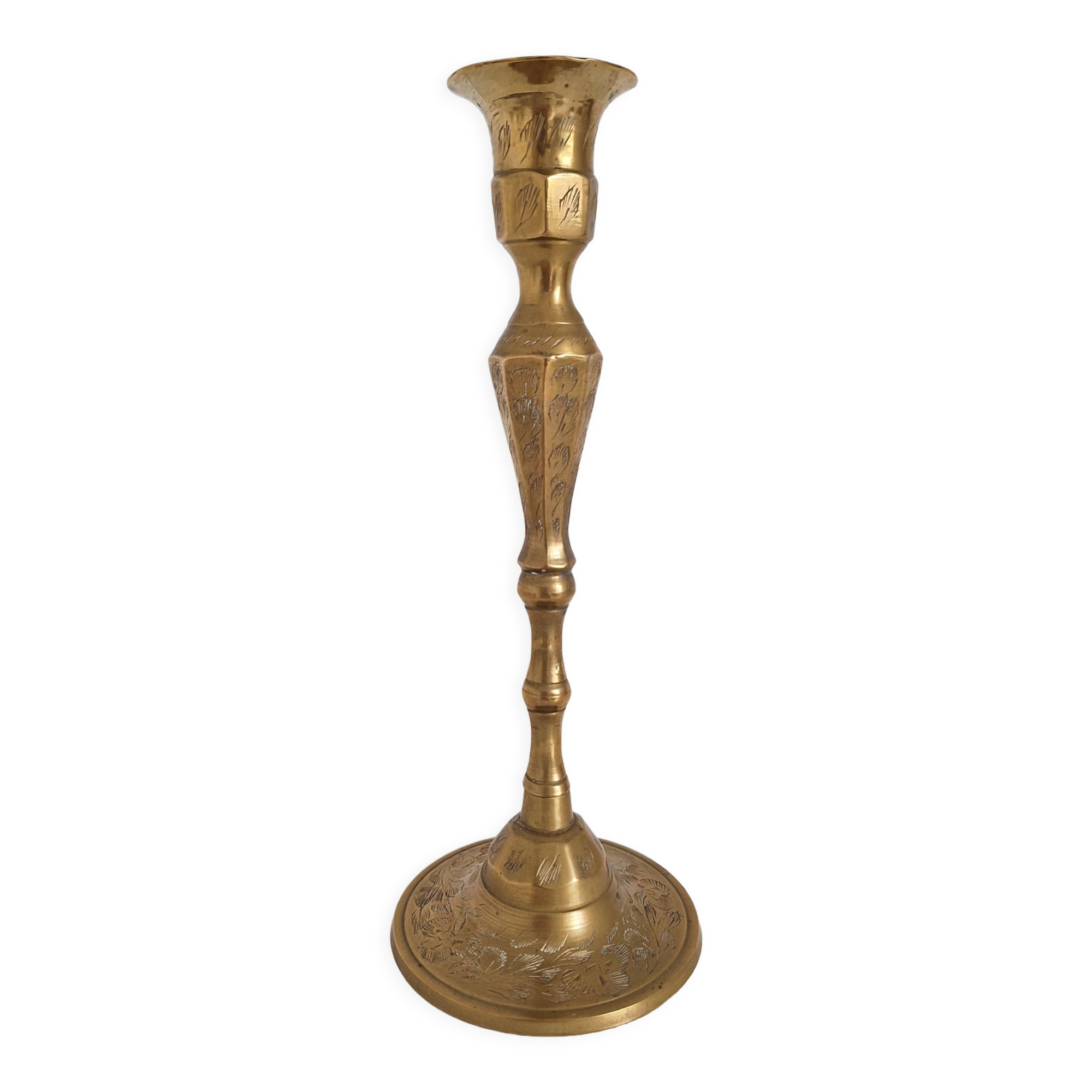 Vintage brass candle holder