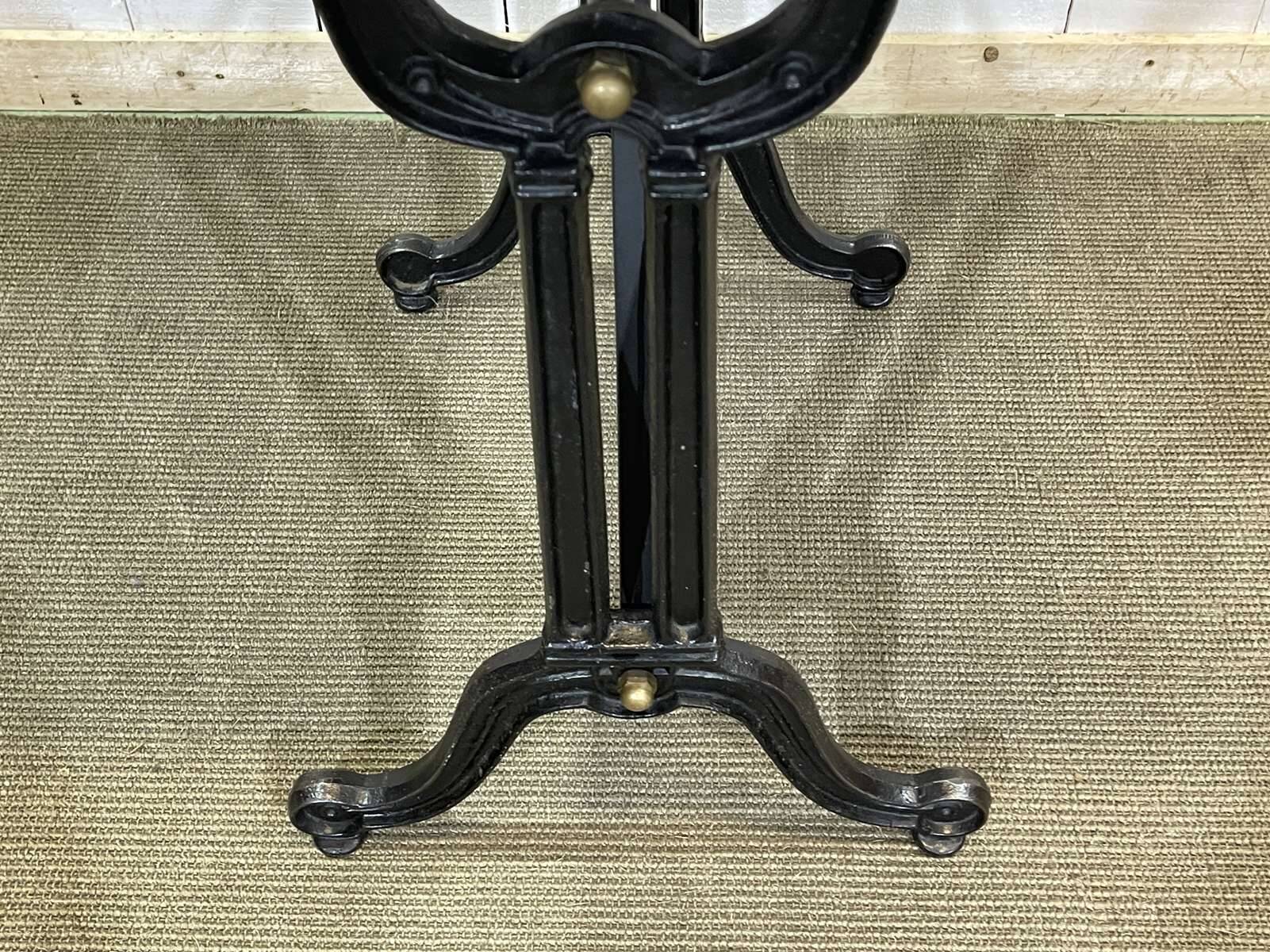 Bistro table with cast iron base - modern design