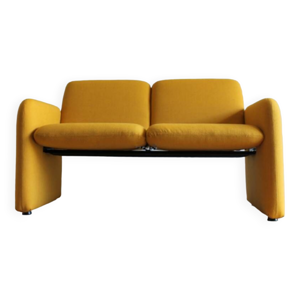 Canapé pop jaune, 1970-1980 - Bon état sur Selency
