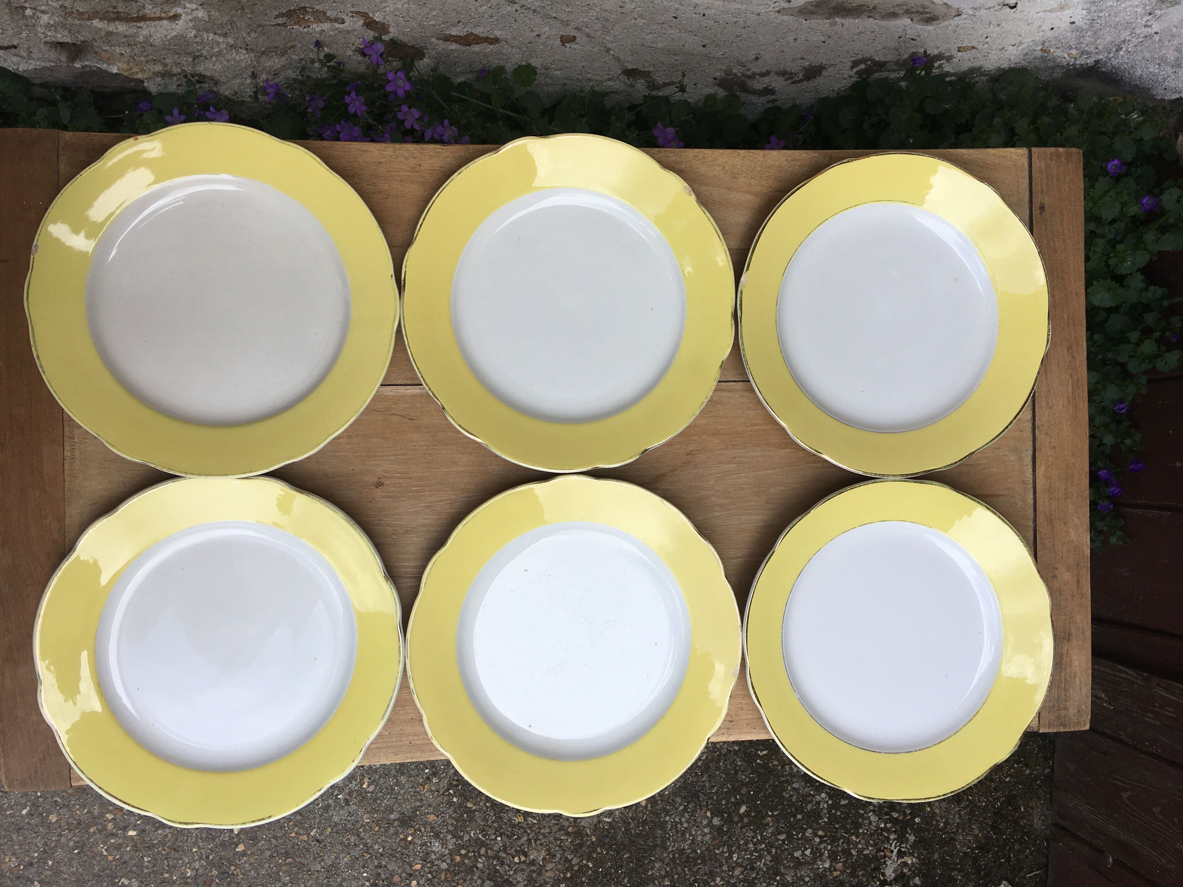 Yellow plates Lunéville