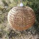 Suspension ball in rattan straw