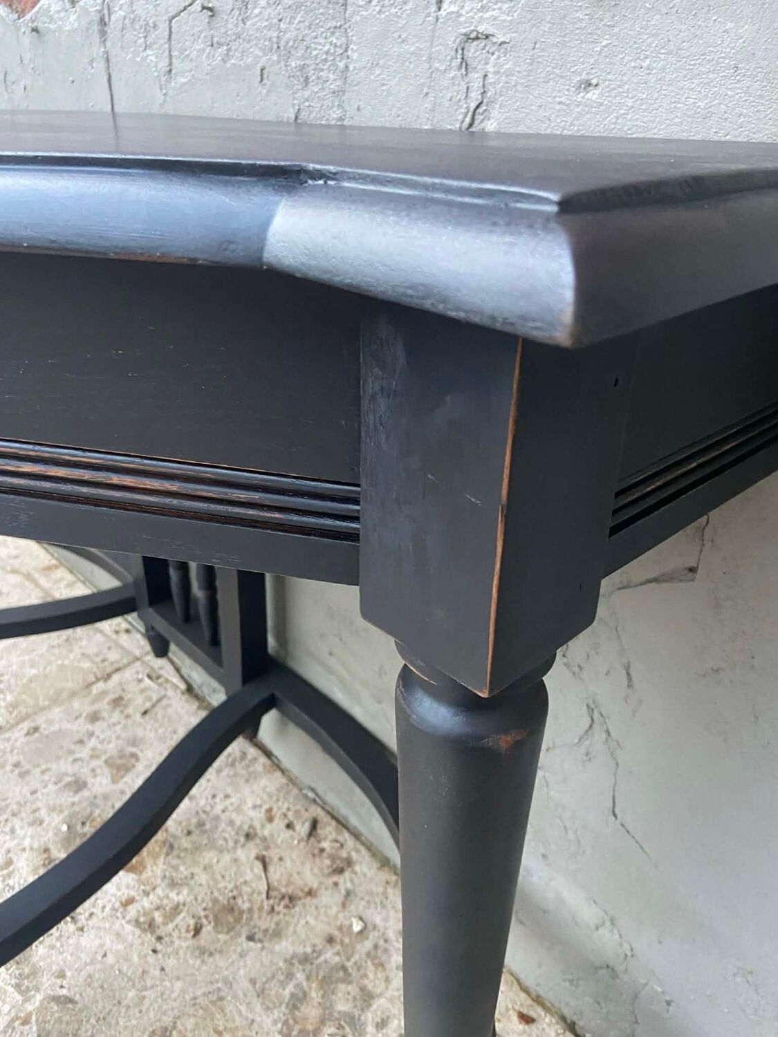 Black wooden console