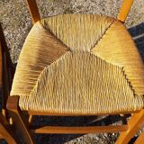 6 straw chairs