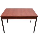 1960s extendible diningtable in teak and metal