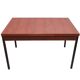 Table à manger extensible des années 60 en teck et métal
