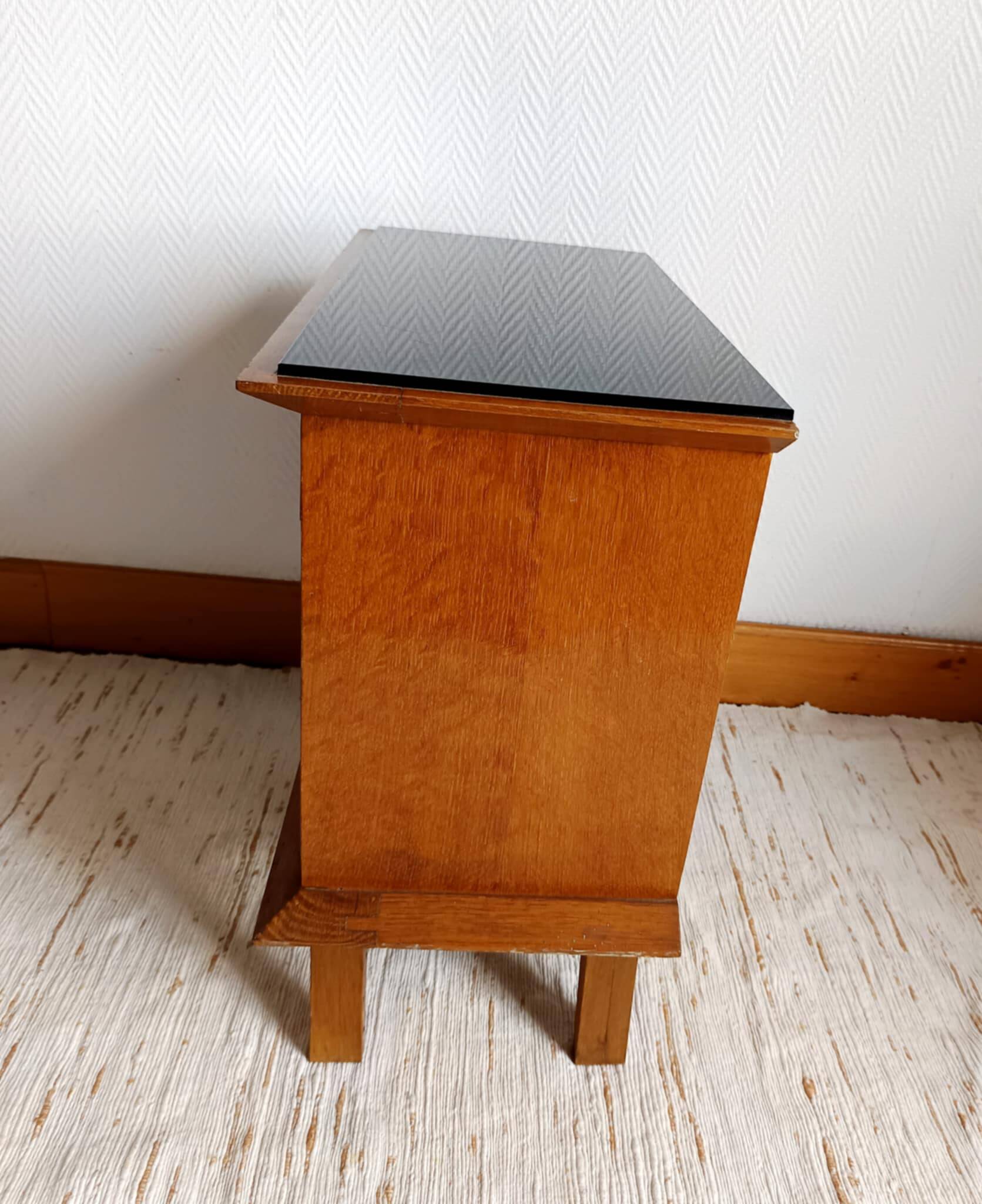 Vintage bedside tables from the 1950s.