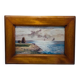 Painting: seascape - seaside in Brittany signed À Jabiol around 1900