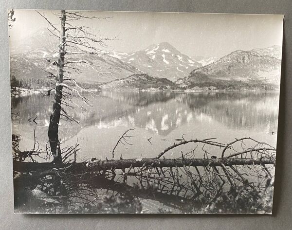 Photo argentique Bernard Darot XXe Lac en montagne N°2