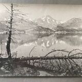 Silver gelatin photograph by Bernard Darot, 20th century, mountain lake, No. 2