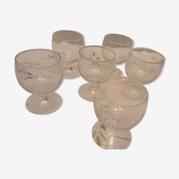 6 verres a cognac