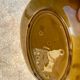 Vintage Sarreguemines majolica oval dish