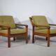 Ensemble de fauteuils design danois – Teck, années 1960, style vintage du milieu du siècle