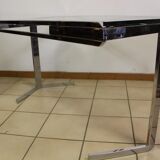 Room table a nickel-plated eat and drink