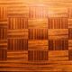 Vintage blond wood coffee table, Circa 60