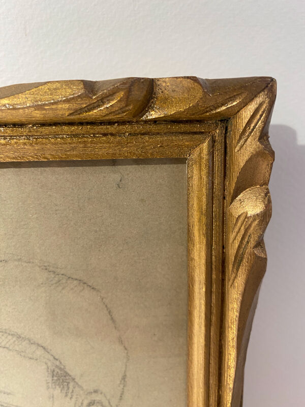 Tableau ancien, portraits, milieu XX siècle